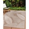 World Rug Gallery Distressed Palm Leaves Textured Flat Weave Indoor/Outdoor Area Rug 7'10" x 10' Brown 114BROWN8X10 - alternate 5
